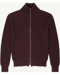 MM6 by Maison Margiela - Ribbed Cotton Jacket - Lyst