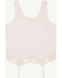 MM6 by Maison Margiela - Mirrored Lace Slip Top - Lyst