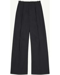 MM6 by Maison Margiela - Pinstripe Wool Wide-Leg Trousers - Lyst