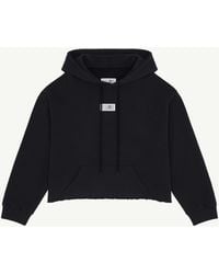MM6 by Maison Margiela - Cotton Hooded Sweatshirt - Lyst