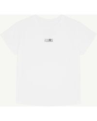 MM6 by Maison Margiela - Numeric Cotton Jersey T-Shirt - Lyst