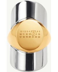 MM6 by Maison Margiela - Vitrine Signet Ring - Lyst