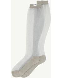 MM6 by Maison Margiela - Sheer Knee-High Socks - Lyst