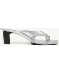 MM6 by Maison Margiela - Anatomic Leather Flip Flop Mules - Lyst