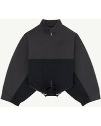 MM6 by Maison Margiela - Mirrored Two-Tone Zip Jacket - Lyst