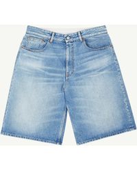 MM6 by Maison Margiela - Denim Bermuda Shorts - Lyst