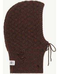 MM6 by Maison Margiela - Wool Blend Hood - Lyst