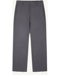 MM6 by Maison Margiela - Tailoring Wool Trousers - Lyst