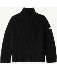 MM6 by Maison Margiela - Textured Knit Turtleneck Jumper - Lyst