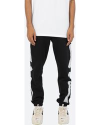 MNML Denim Contrast Bootcut Sweatpants in Navy (Blue) for Men | Lyst