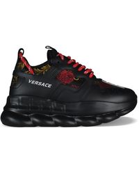 Versace Sneakers Chain Reaction - Negro