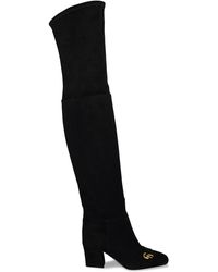 dior thigh high boots