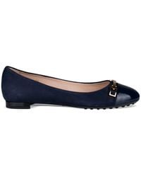 Tod's - Suede Ballet Flats - Lyst