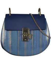Chloé Drew Shoulder Bag - Blue