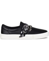 Amiri Black And White Skeleton Slip on Sneakers for Men Lyst