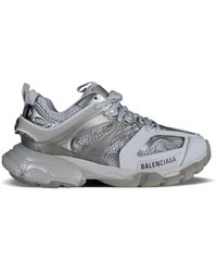 Balenciaga - Track Sneakers Clear Sole Grey - Lyst
