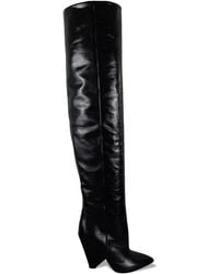Saint Laurent - Niki 105 Over-The-Knee Boots - Lyst