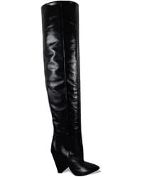 Saint Laurent - Niki 105 Over-The-Knee Boots - Lyst