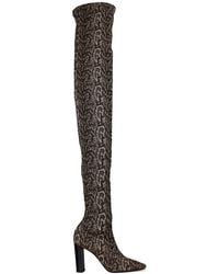Saint Laurent - Moon Thigh-high Boots - Lyst