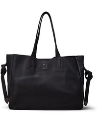Moda In Pelle - Indiana Bag Black Leather - Lyst
