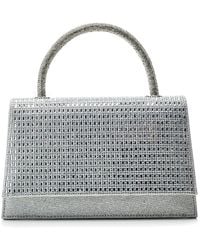 Moda In Pelle - Rubiana Bag Silver Textile - Lyst