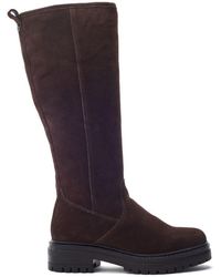 Moda In Pelle - Rakeela Dark Suede - Lyst