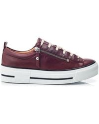Moda In Pelle - Filician Burgundy Leather - Lyst