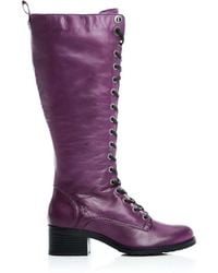 Moda In Pelle - Hailey Purple Leather - Lyst