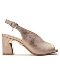 Moda In Pelle - Love Taupe Metallic - Lyst