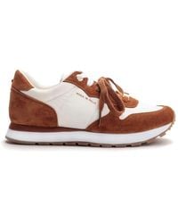 Moda In Pelle - Billiee Camel Suede - Lyst
