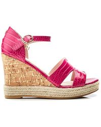 Moda In Pelle - Rikolia Raspberry Patent Mocc Croc - Lyst