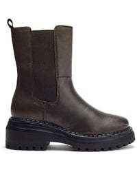 Moda In Pelle - Azzura Khaki Leather - Lyst