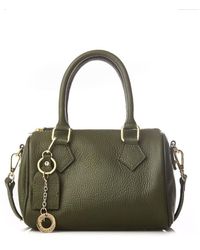 Moda In Pelle - Bowlette Bag Khaki Leather - Lyst