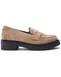 Moda In Pelle - Fiella Taupe Suede - Lyst