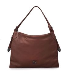 Moda In Pelle - Jasmine Bag Dark Tan Leather - Lyst