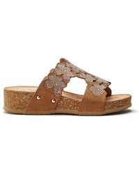 b.soleful - Skyie Camel Alcantara - Lyst