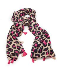 Moda In Pelle - Leorilla Scarf Pink Textile - Lyst