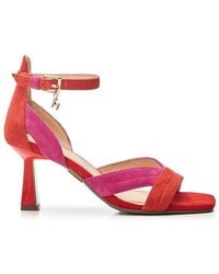 Moda In Pelle - Livelia Pink-red Suede - Lyst
