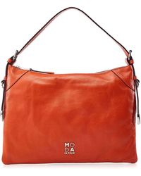 Moda In Pelle - Jasmine Bag Orange Leather - Lyst