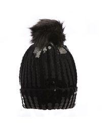 Moda In Pelle - Becca Hat Black Textile - Lyst