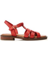 Moda In Pelle - Sh Saddle Red Leather - Lyst