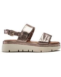 Moda In Pelle - Netty Pewter Leather - Lyst