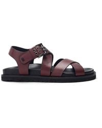 Shoon - Sh Liner Burgundy Leather - Lyst