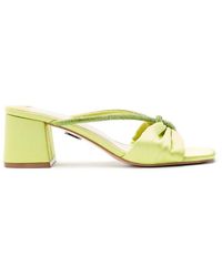 Moda In Pelle - Neoma Lime Satin - Lyst
