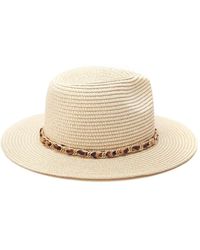 Moda In Pelle - Portofino Hat Natural Textile - Lyst