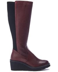 Moda In Pelle - Harpette Burgundy Leather - Lyst