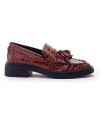 Moda In Pelle - Erisse Patent Mocc Croc - Lyst