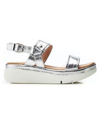 Moda In Pelle - Nelly White - Silver Leather - Lyst