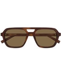 Saint Laurent - Aviator-Frame Acetate Sunglasses - Lyst