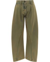 JW Anderson - Twisted Seam Cotton Trousers - Lyst